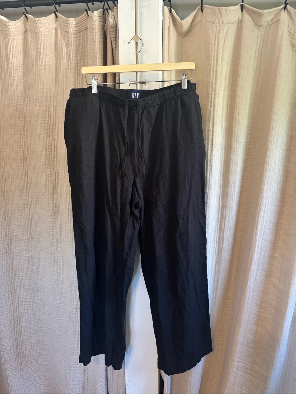 GAP Linen Blend Wide Leg Pants- XL